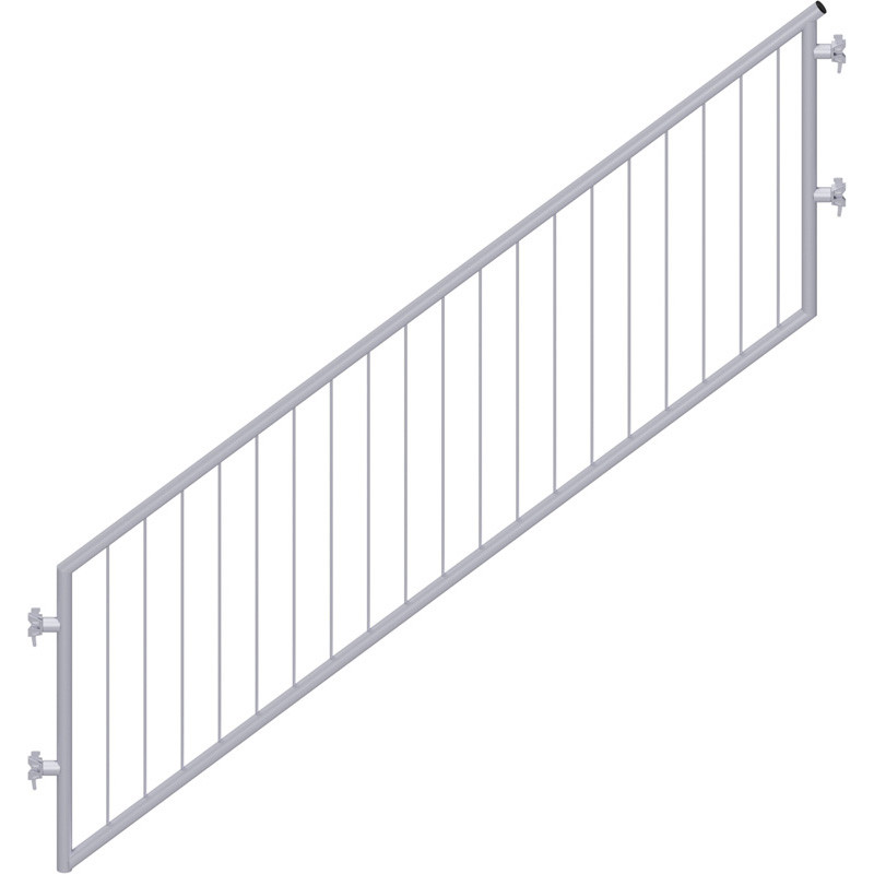 MULTI - Garde-corps d'escalier en acier avec sécurité enfant 1.57 x 1.00 m