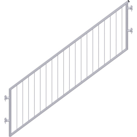MULTI - Garde-corps d'escalier en acier avec sécurité enfant 1.57 x 1.00 m