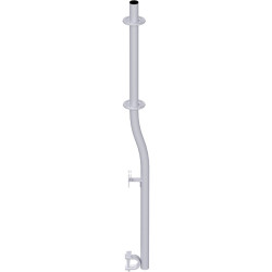 MULTI - Support garde-corps RE avec ergot de plinthe en acier 1.65 m