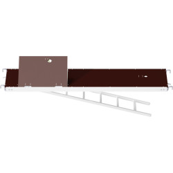 MULTI - Plancher alu/bois RE avec trappe décalée et échelle 2.57 x 0.60 m