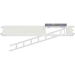 METRIQUE - Plancher tout alu RE avec trappe décalée et échelle 2.50 x 0.60 m