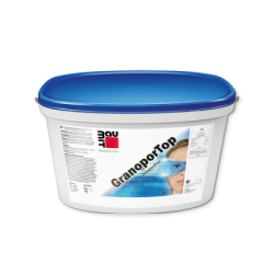 BAUMIT Crépi Organique / Taloché K1,5mm GranoporTop - Seau de 25 Kg 