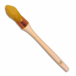 Brosse à Rechampir Manche Bois Virole Cuivrée N°0