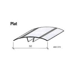 Couvre-joint aluminium - plat - 50 mm 