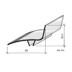 Couvre-joint pvc - angle - 70 mm 