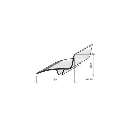 Couvre-joint pvc - angle - 70 mm 