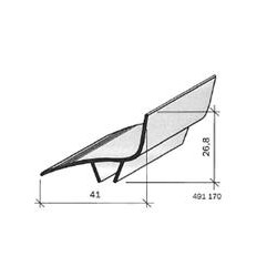 Couvre-joint pvc - angle - 50 mm 