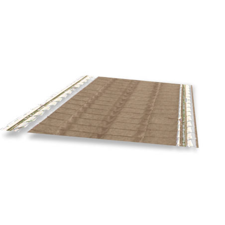 Plaque de support d'enduit avec papier - 10 mm d'enduit 