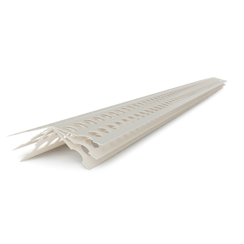 Cornière perforée à angle vif - 24 x 24 mm - 250 cm de long 