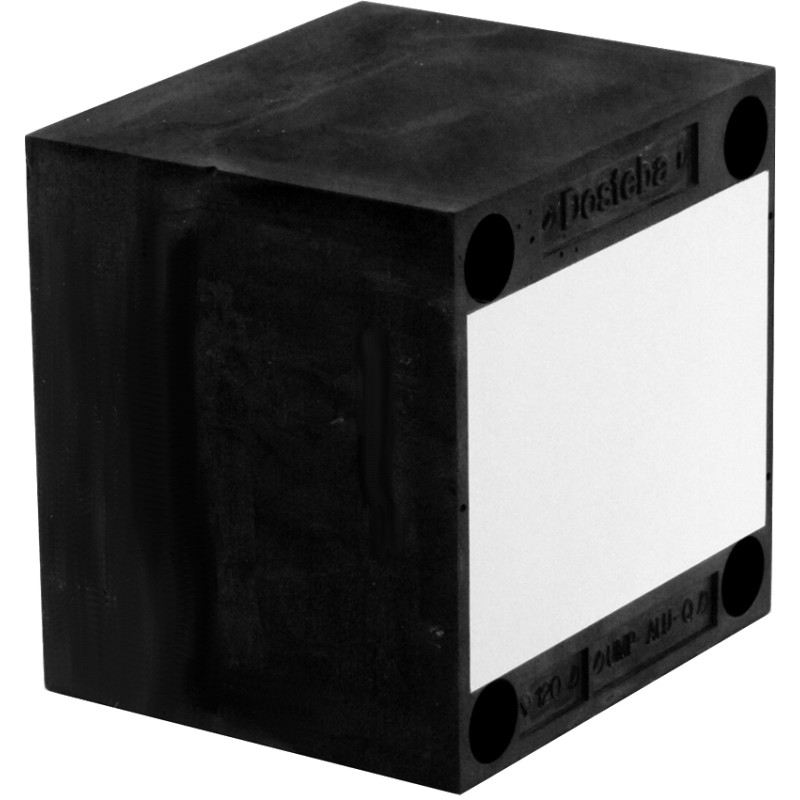 Plaque de montage universel UMP-ALU-Q carré - 138 x 138 mm - épaisseur 60 mm - avec matériel de fixation