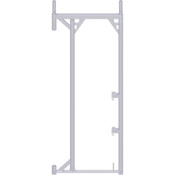 Alfix - Cadre porte-à-faux en acier 2.00 x 0.53 m