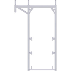 Alfix - Cadre d'approche de toit en acier 2.00 x 0.73 à 1.09 m