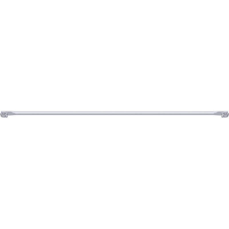 Alfix - Lisse 2.07 m avec 2 demi-colliers orientables à écrous Clé de 19