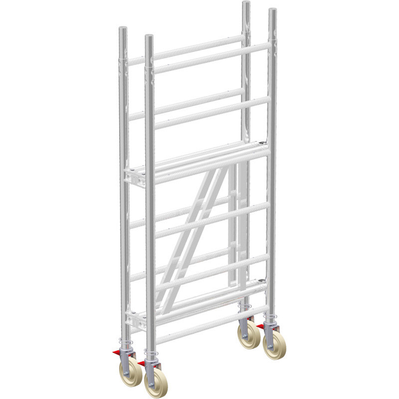 ROULANT - Echafaudage de base avec 4 roulettes et goupilles incluses - élément ALUFIX 80