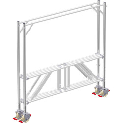 ROULANT - Echafaudage de base avec 4 roulettes - élément ALUFIX 200