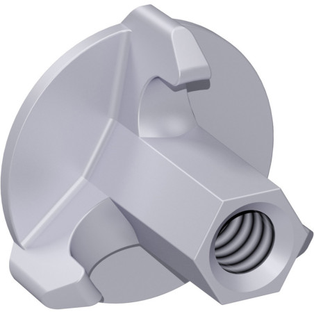 Ecrou à embase 8T 70 mm pour tige filetée ø 15 mm