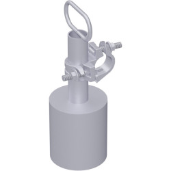 Elément de lest en acier avec collier fixe inclus