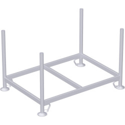 Palette tubulaire avec 4 tubes soudés 1.37 x 0.97 x 0.84 m