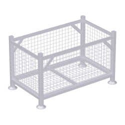 Palette grillagée 1,27 x 0,77 x 0,74 m