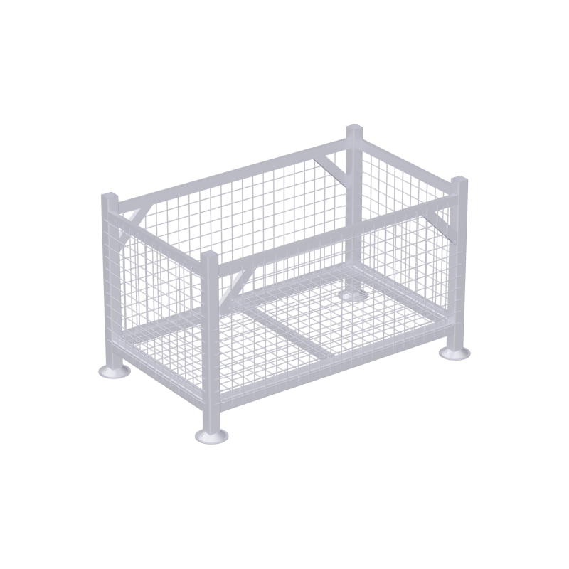 Palette grillagée 1,27 x 0,77 x 0,74 m